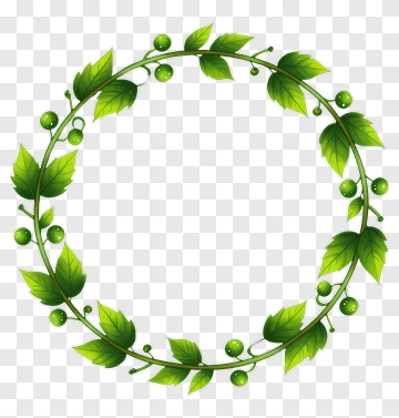 Green Leaf Wreath PNG