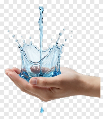 Water Splashing In A Hand PNG