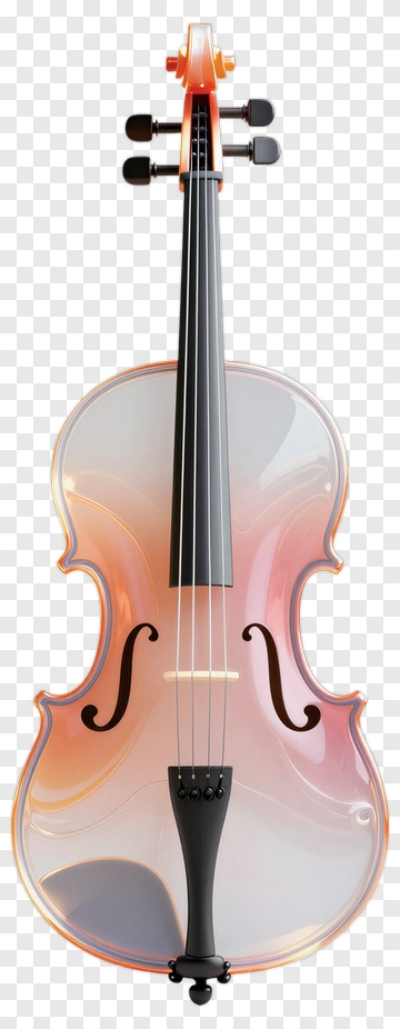 3D Violin PNG