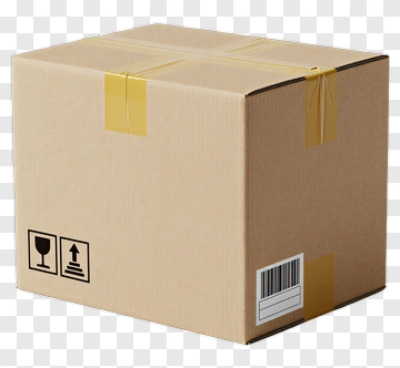 Brown Shipping Box PNG