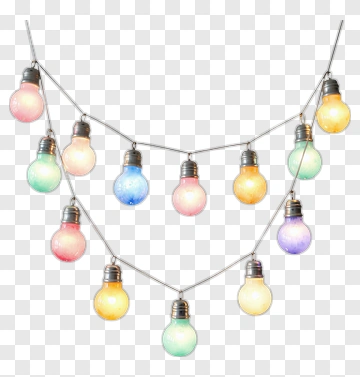 Colorful String Lights PNG