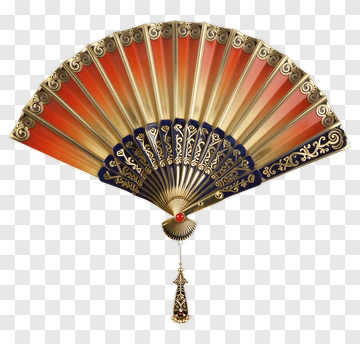 Decorative Folding Fan PNG