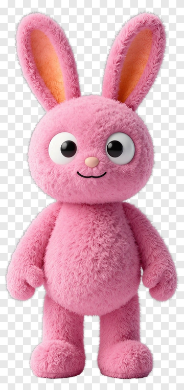 Pink Plush Bunny Toy PNG