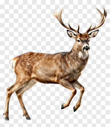 Running Deer PNG