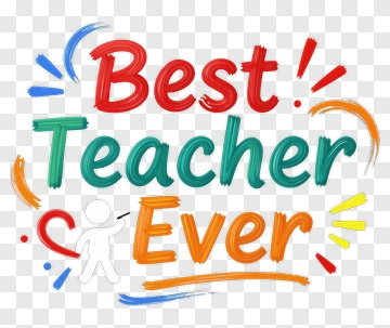 Best Teacher Ever PNG