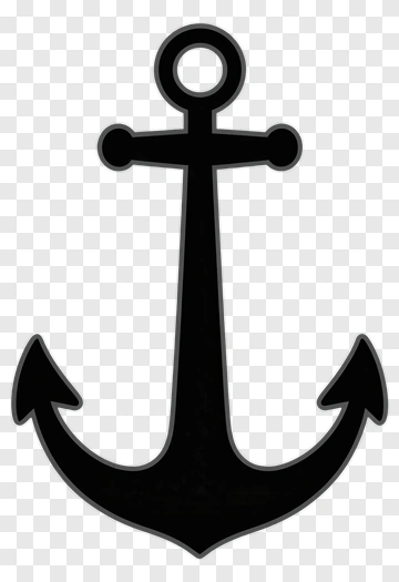 Black Anchor Symbol PNG