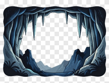 Cave Entrance Illustration PNG