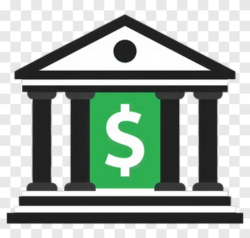 Bank Icon With Dollar Sign PNG