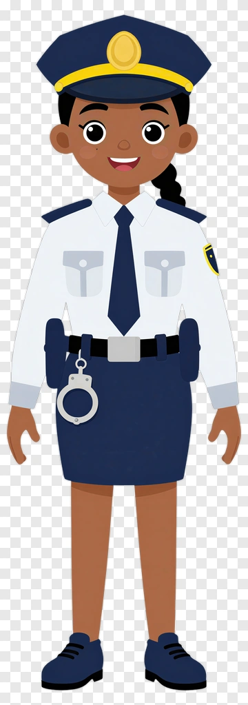Cartoon Police Officer PNG