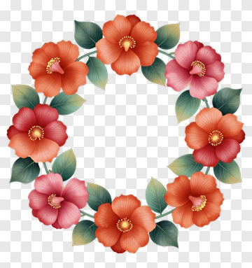 Flower Bouquet Wreath PNG