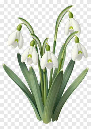 Snowdrop Flowers PNG