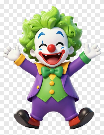 Cartoon Clown Smiling And Celebrating PNG