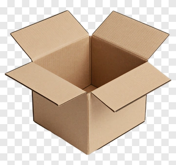 Open Brown Cardboard Box PNG