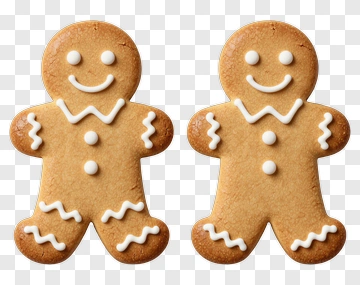 Gingerbread Man Cookies PNG