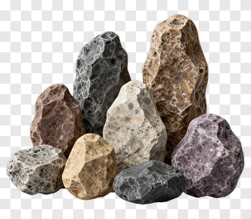 Collection Of Various Rocks PNG