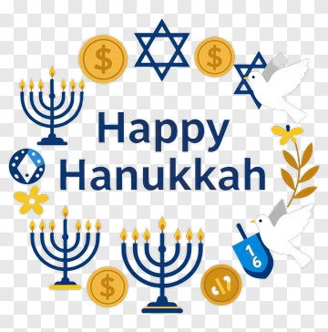 Happy Hanukkah Celebration Design PNG