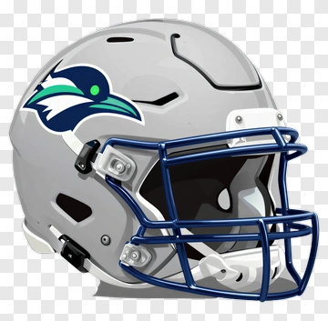 Football Helmet With Seahawk Logo PNG