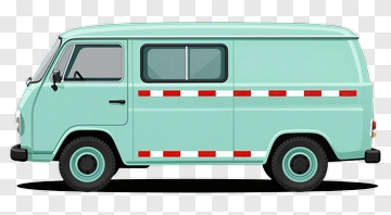 Vintage Delivery Van PNG