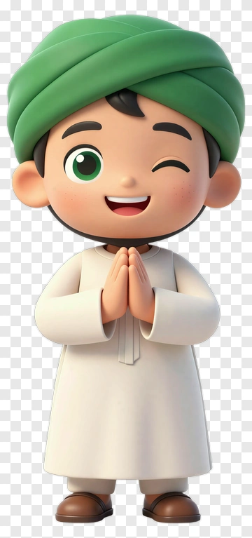 Cartoon Boy Winking And Praying PNG