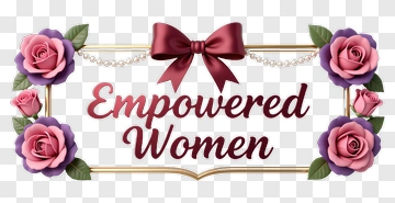 Empowered Women With Roses And Bow PNG