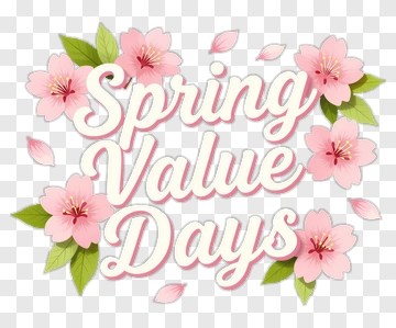 Spring Value Days With Cherry Blossoms PNG