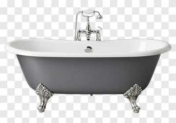 Freestanding Bathtub With Vintage Design PNG