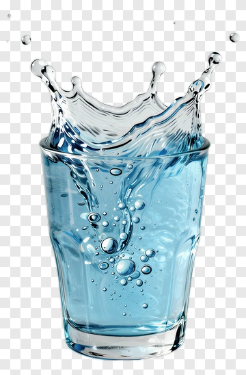 Glass Of Water Splashing PNG