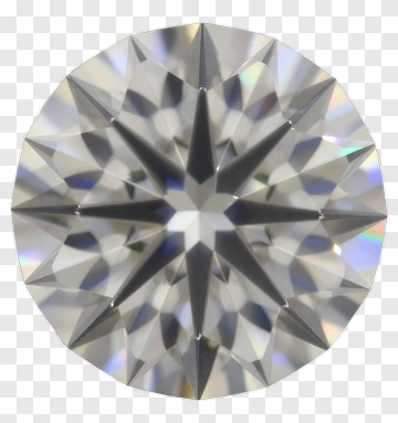 Round Diamond With Star Cut PNG