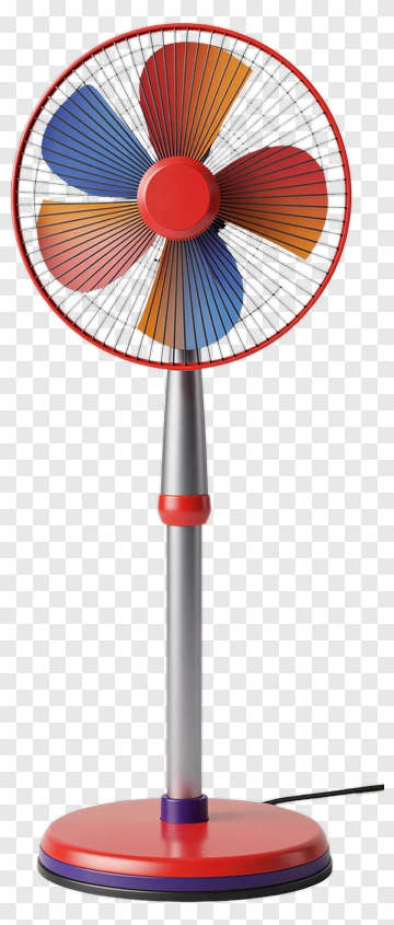 Colorful Standing Fan PNG