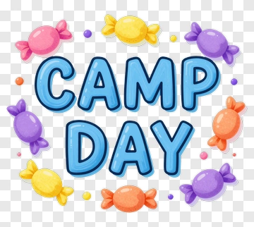 Camp Day With Colorful Candy PNG