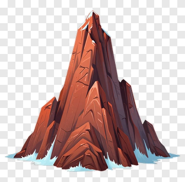 Mountain Peak With Water PNG
