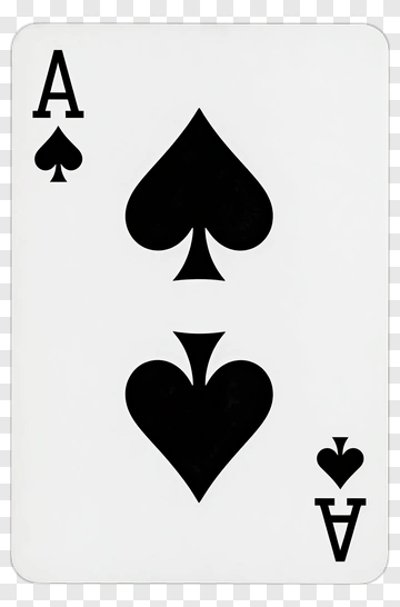 Ace Of Spades Playing Card PNG
