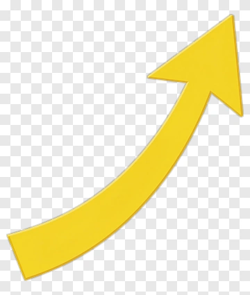Yellow Arrow Pointing Upward PNG