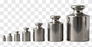 Set Of Metal Weights PNG