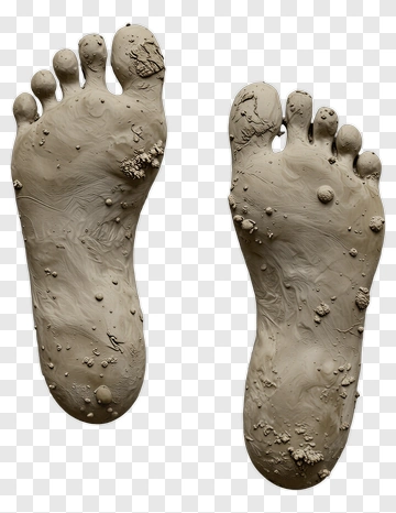 Footprints In Clay PNG