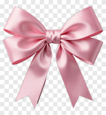 Pink Satin Bow PNG
