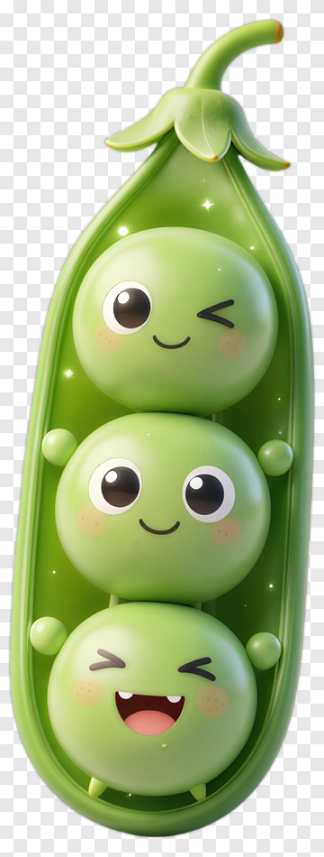 Cartoon Peas In A Pod PNG