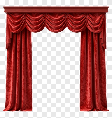 Red Velvet Stage Curtain PNG