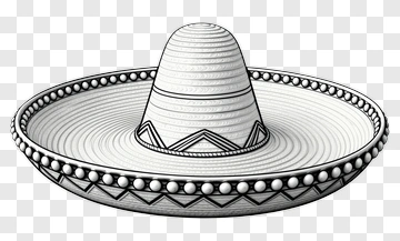 Traditional Sombrero Hat PNG