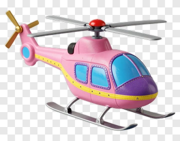 Colorful Toy Helicopter PNG