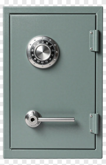 Metal Safe With Combination Lock PNG