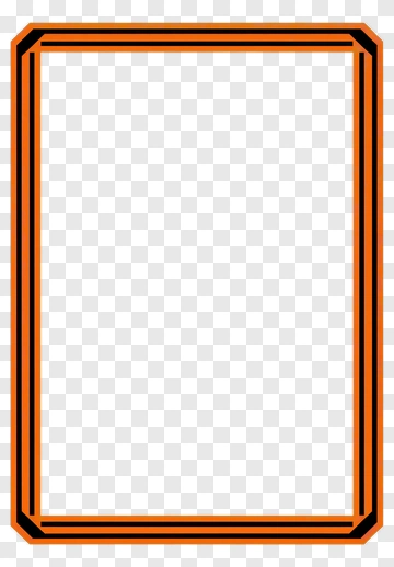 Orange Framed Rectangle PNG