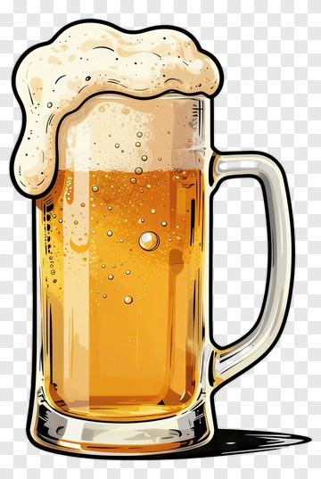 Beer Mug With Foam PNG
