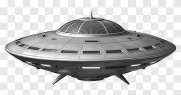 3D Ufo Flying Saucer PNG