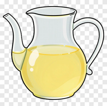 Cartoon Pitcher Filled With Liquid PNG