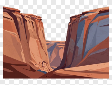 Desert Canyon Landscape PNG