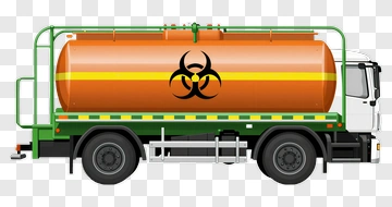 Biohazard Waste Tanker Truck PNG