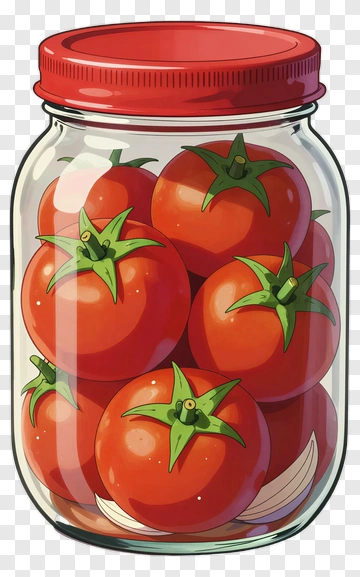 Jar Of Fresh Tomatoes PNG