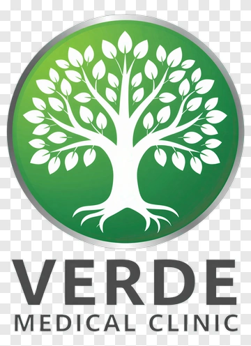 Verde Medical Clinic Logo With Tree Design PNG
