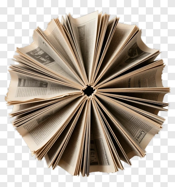 Open Book With Pages Fanned Out PNG